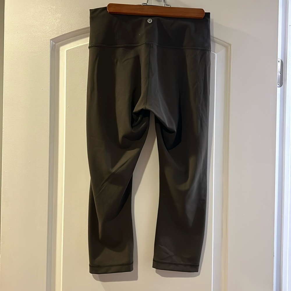 Olive green size 10 lululemon leggins , align